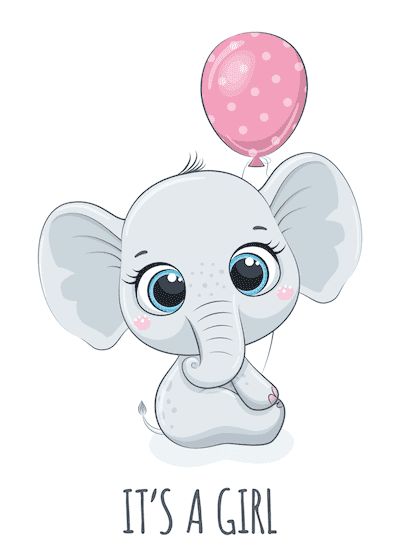 Printable Baby Cards Cute Elephant Pink Ballooon Girl Baby Girl Stickers Free Printable, Pink Elephant Wallpaper, Baby Girl Stickers, Congratulations Baby Girl, New Baby Wishes, Baby Disney Characters, Candle Designs, Scrapbook Printables Free, Magic Bean