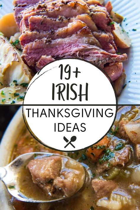 Scottish Thanksgiving Recipes, Irish Thanksgiving Recipes, Irish Holiday Recipes, Traditional Irish Food St Pattys, Traditional Irish Christmas Dinner, Irish Christmas Dinner, Irish Food To Try In Ireland, Irish Chicken Recipes, Thanksgiving Dinner Menu Ideas