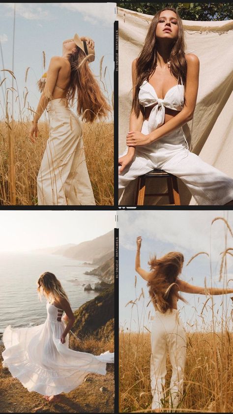 Location For Photoshoot, Mood Boards For Photoshoot, Outdoor Field Photoshoot, All White Outfit Photoshoot, Fashion Photoshoot Ideas Outdoor, Mood Boards Photoshoot, Field Editorial Photoshoot, End Of Summer Photoshoot, Photo Shoot Inspo Aesthetic