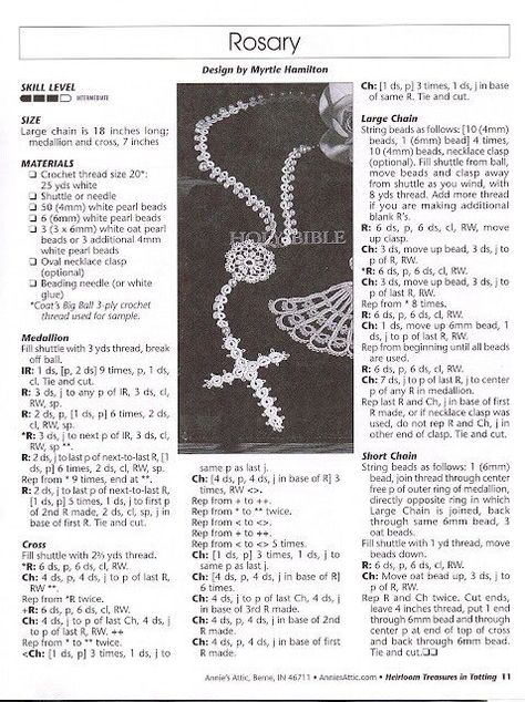 Rosary Crochet Pattern, Crochet Rosary Pattern Free, Rosary Pattern, Crochet Rosary, Crochet Crosses, Easy Crochet Bookmarks, Tatting Ideas, Tatting Patterns Free, Crochet Bookmark Pattern