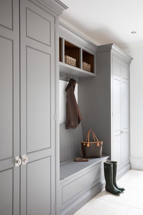 Boot Room Storage, Hall Deco, Utility Ideas, Grey Bedrooms, Petworth House, Mudroom Entry, Boot Room Utility, Mudroom Laundry Room Ideas, Vstupná Hala