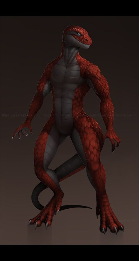 Reptile People, Scalie Art, Conceptual Sketches, Komodo Dragon, Anthro Dragon, Mythical Creature, Dnd Art, Fantasy Monster, Komodo