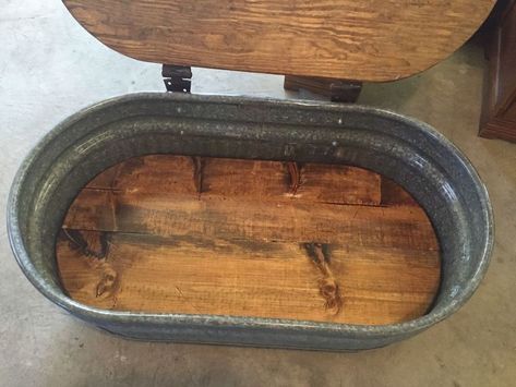 Cattle Water Trough, Livestock Water Trough, Vintage Milk Can, Water Trough, Stock Tank, Rustic Coffee Tables, Work Spaces, Farms Living, Diy Coffee