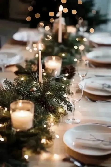 16 Centerpiece Ideas for Christmas Table Settings 16 16 Centerpiece Ideas, Christmas Wedding Table Settings, Christmas Decor Simple, Christmas Wedding Table, Christmas Centerpiece Ideas, Table Centerpiece Ideas, Christmas Table Centerpiece, Christmas Table Centerpieces, Elegant Candles