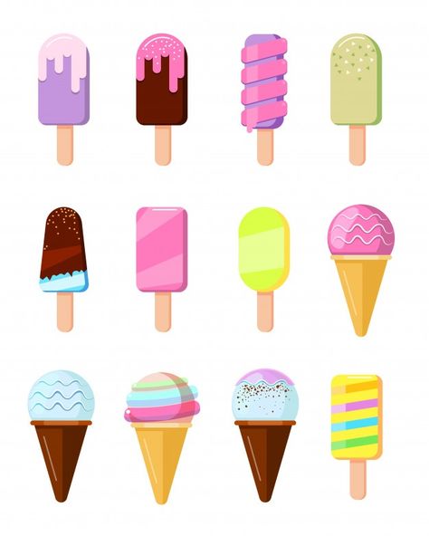 Ice Cream Emoji, Ice Cream Font, Ice Cream Lollipop, Cartoon Ice Cream, Ice Cream Cartoon, Ice Cream Clipart, Whipped Cream Cakes, Ice Cream Menu, Premium Vector Cartoon