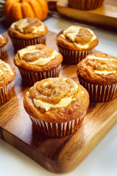 These Pumpkin Cream Cheese Swirl Muffins combine rich pumpkin spice flavor with a creamy cheesecake swirl, creating the perfect autumn treat. Light, fluffy, and irresistibly delicious, they’re a must-bake for the season! Satisfy your cravings – grab the full recipe! #PumpkinMuffins #FallBaking #PumpkinSpice #CreamCheeseSwirl #MuffinRecipe #EasyBaking #FallFlavors #PumpkinDesserts #BakingInspiration #YummyMuffins #FallTreats #DeliciousBakes Sausage Cream Cheese Balls, Cream Cheese Swirl Muffins, Cream Cheese Balls, Swirl Muffins, Pumpkin Cheesecake Muffins, Sausage Cream Cheese, Pumpkin Spice Cream, Cream Cheese Swirl, Cream Cheese Ball