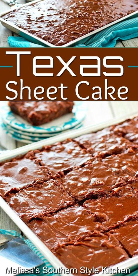 Desert Bars, Texas Sheet Cake Recipe, Sheet Cake Recipe, Texas Sheet, Texas Sheet Cake, Chocolate Sheet Cake, Food Cafe, Sheet Cake Recipes, Homemade Fudge