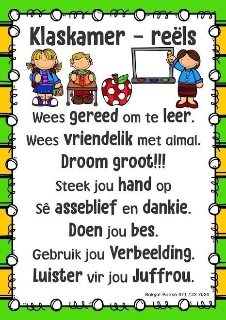 Klaskamer Idees Dekor, Klasreels Afrikaans, Single Mom Quotes Strong, Grade R Worksheets, Kids Preschool Learning, Afrikaans Language, African Pottery, Classroom Management Techniques, Romantic Quotes For Her