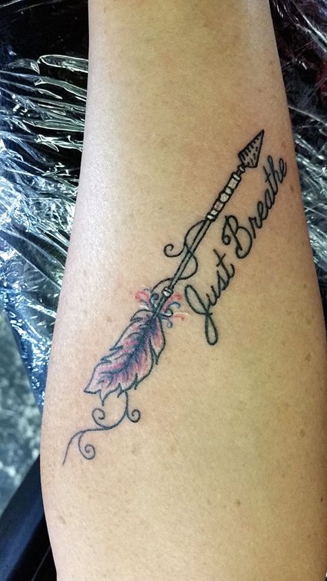 Let Them Arrow Tattoo, Arrow Dream Catcher Tattoo, Simple Southern Tattoos For Women, Warrior Arrow Tattoo, Southern Tattoos, Feather Arrow Tattoo, Just Breathe Tattoo, Remember Tattoo, Arrow Tattoos For Women