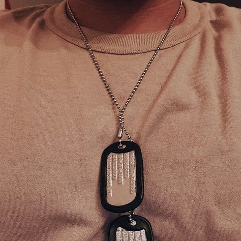 Army Dog Tag, Military Aesthetic, Military Dog, Dog Tags Military, Pacific Rim, Army & Navy, Navy Seals, Men Fashion Casual Outfits, Copper Chain