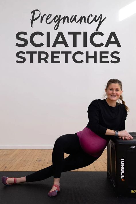 7 of the BEST sciatica stretches to relieve pain! This guided 10-minute stretch is designed to reduce pain in the hips, legs and low back by RELEASING the piriformis muscle, which can pinch the sciatic nerve. These are also great pregnancy sciatica stretches, and safe for all trimesters of pregnancy! Sciatica Stretches Pregnancy, Pregnancy Stretching, Baby Stretches, Relieve Sciatic Nerve Pain, Tooth Nerve Pain Relief, Pain Video, Posture Tips, Sciatic Nerve Stretches, Nerve Relief