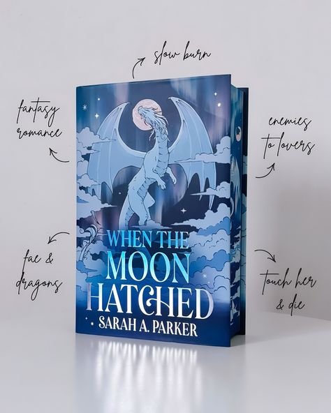 when the moon hatched | @fairyloot special edition ♡ qotd — what's your favourite special edition? 🍃 this edition of when the moon hatched by sarah a parker is one of the prettiest books I own! I am so obsessed with the cover of this book, it's so beautiful! 🏷️ #bookstagram #booklover #booktok #whenthemoonhatched #bookish #books #fantasy #fantasybooks #fantasyromance #bookreview #enemiestolovers #fae #romantasy #romancebooks #annotated #bookstack #sportsromance #darkromance #dark #bookre... Prettiest Book Covers, When The Moon Hatched Aesthetic, Book Promotion Design, When The Moon Hatched, Book Promotion, Aesthetic Books, Reading Goals, Unread Books, Promotional Design