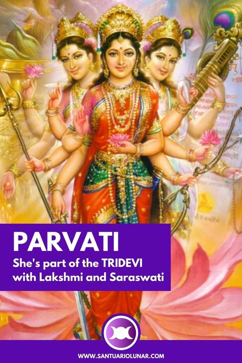 Goddess Parvati - The Hindu Goddess of love and Shiva's wife Goddess Parvati, Parvati Goddess, Female Deity, Goddess Names, Indian Goddess, Yoga School, Goddess Of Love, Hindu Deities, Lord Shiva