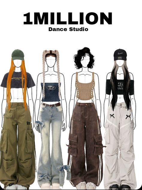 Kpop Dancers Outfit, Outfit For Dance Performance, Hiphop Dance Outfit Aesthetic, Dance Style Outfits Kpop, Stage Outfits 4 Members, Kpop Outfits 4 Members, Dancer Fits, K Pop Stage Outfits, Dance Outfit Ideas