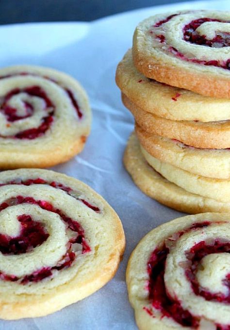 These cranberry walnut swirls have a hint of orange zest for a festive flavor and the cookie is tender with the perfect crunch. Cranberry Recipes Dessert, Cranberry Dessert, Pinwheel Cookies, Cranberry Cookies, Soft Sugar Cookies, Cranberry Recipes, Cranberry Orange, Fresh Cranberries, Orange Zest