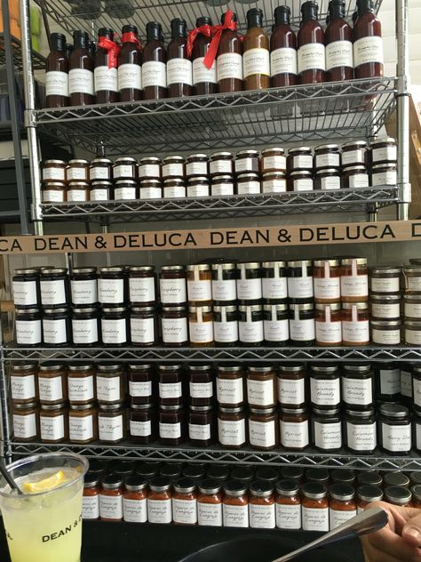 The vatious selection of Dean and Deluca's jams! Dean & Deluca, Dean And Deluca, Dean Deluca, Family Outing, Dean, Jam, I Am Awesome, Restaurant, Things To Come