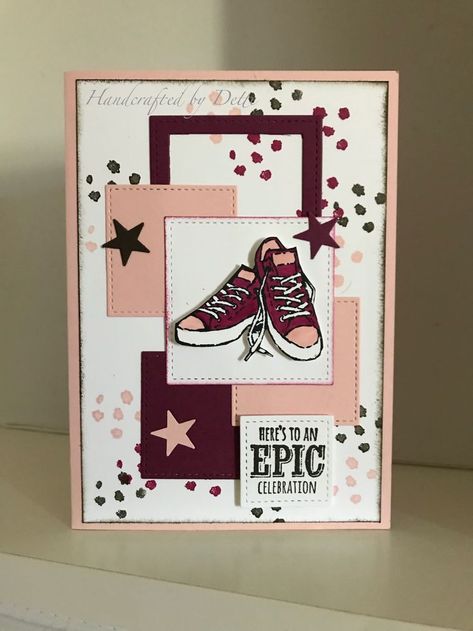 Stampin Up Epic Celebrations Cards, Epic Celebrations Stampin Up Cards, Teenage Cards, Kids Stamps, Birthday Card Craft, Girl Birthday Cards, Masculine Birthday Cards, Birthday Cards For Boys, Boy Cards