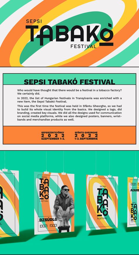 Tabakó Festival│Visual Identity on Behance Festival Visual Identity, Festival Music, New Item, Social Media Platforms, The List, Visual Identity, Music Festival, Cool Designs, Design Inspiration