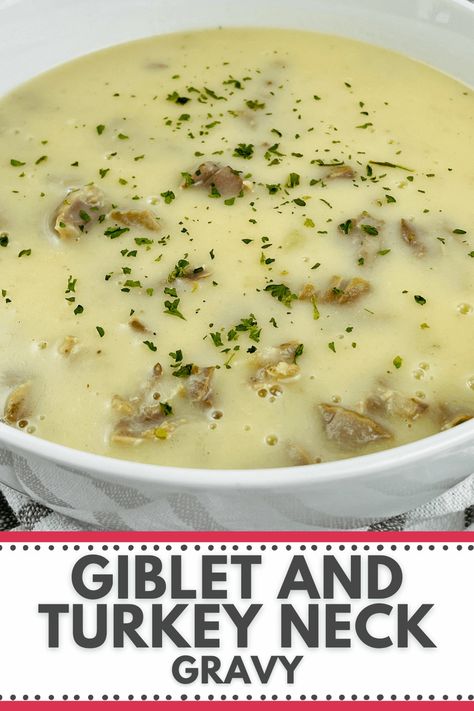 Turkey Neck Gravy, Easy Brown Gravy, Baked Ham With Pineapple, Homemade Turkey Gravy, Turkey Gravy Recipe, Pork Chops And Gravy, Delicious Slow Cooker Recipes, Turkey Neck, Best Thanksgiving Recipes