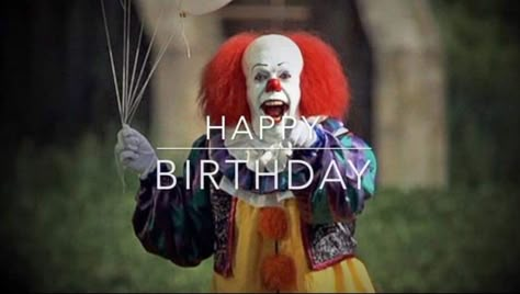 Happy Birthday Scary, Happy Birthday Horror, Birthday Funnies, Halloween Happy Birthday, Happy Birthday Google, Birthday Notes, Horror Memes, Happy Birthdays, Birthday Memes