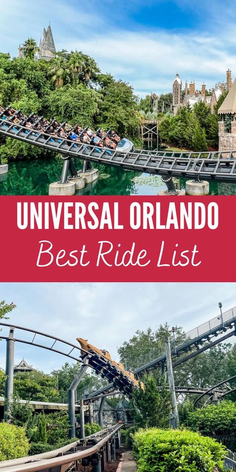 Contains 2 images, both images show rollercoasters, from Universal Orlando Theme Park. Universal Studios Orlando Secrets, Universal Studios Orlando Rides, Orlando Universal Studios, Universal Studios Rides, Universal Studios Orlando Planning, Orlando Universal, Universal Studios Orlando Trip, Universal Resorts, Disney Universal Studios