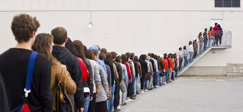 The Incredible Allure of Long Lines | Inc.com Line Photography, Joe Louis, Trivia Night, Standing In Line, Waiting In Line, Stock Photography Free, Black Friday Shopping, Trivia, More Fun