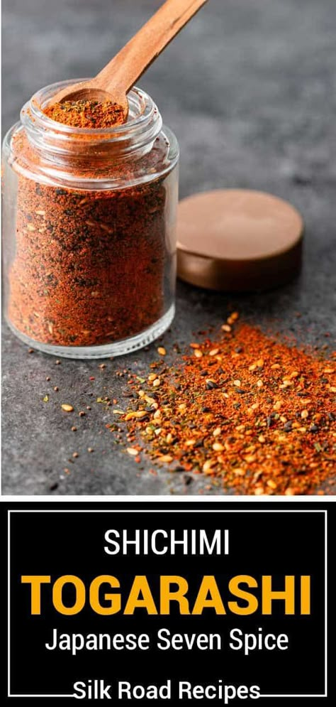 Togarashi is a traditional Japanese spice blend brimming with spicy, savory, aromatic, and fruity flavors. Try this versatile blend today! Togarashi Seasoning, Seven Spice, Japanese Flavors, Japanese Spices, Shichimi Togarashi, Sauce Pesto, Homemade Seasoning, Homemade Spice Mix, Spice Blends Recipes