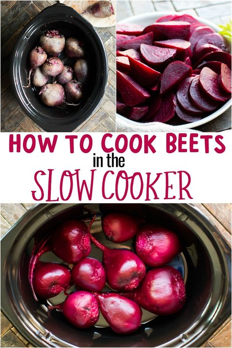 How to Make Beets in the Slow Cooker How To Cook Beetroot, How To Make Beets, Cooking Beets, The Magical Slow Cooker, Fresh Beets, Beet Recipes, Pickled Beets, Roasted Beets, Crock Pot Cooking