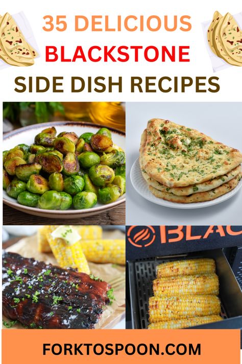 35 Best Blackstone Side Dishes You Need to Try - Fork To Spoon Potato Blackstone, Steak Blackstone, Recipes For Blackstone Griddle, Burgers Blackstone, Blackstone Recipe, Hamburger Side Dishes, Side Dishes For Ribs, Simple Sides, Burger Side Dishes