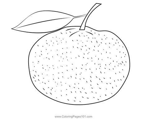 Orange Coloring Page, Orange Printable, Mandarin Orange, Citrus Fruit, Free Kids, Printable Coloring, Drawing For Kids, Printable Coloring Pages, Coloring Pages For Kids