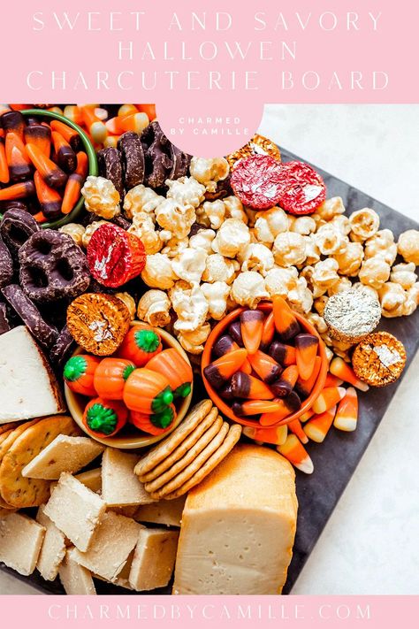 Charcuterie Board Savory, Halloween Charcuterie Board For Kids, Easy Halloween Charcuterie Board, Snacks Charcuterie Board, Healthy Halloween Food Ideas, Charcuterie Snack Board, Meat Charcuterie Board, Charcuterie Board For Kids, Charcuterie Board Halloween