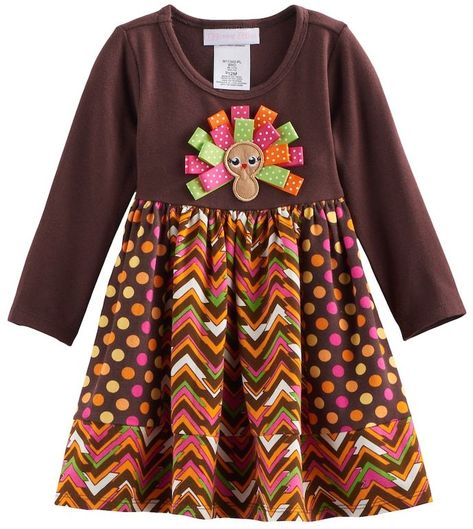 Bonnie Jean Toddler Girl Bonnie Jean Thanksgiving Turkey Dress Turkey Applique, Turkey Dress, Jeans Girl, Jean Dresses, Thanksgiving Dress, Girls Thanksgiving, Fall Dress Outfit, Bonnie Jean, Panel Dress