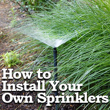 Pretty Handy Girl does it again.  This time with a tutorial for installing your own sprinklers. Sprinkler System Diy, Hillside Gardening, Lawn Weeds, Homesteading Ideas, Irrigation Systems, Aerate Lawn, Lawn Sprinklers, Sprinklers, Sprinkler System