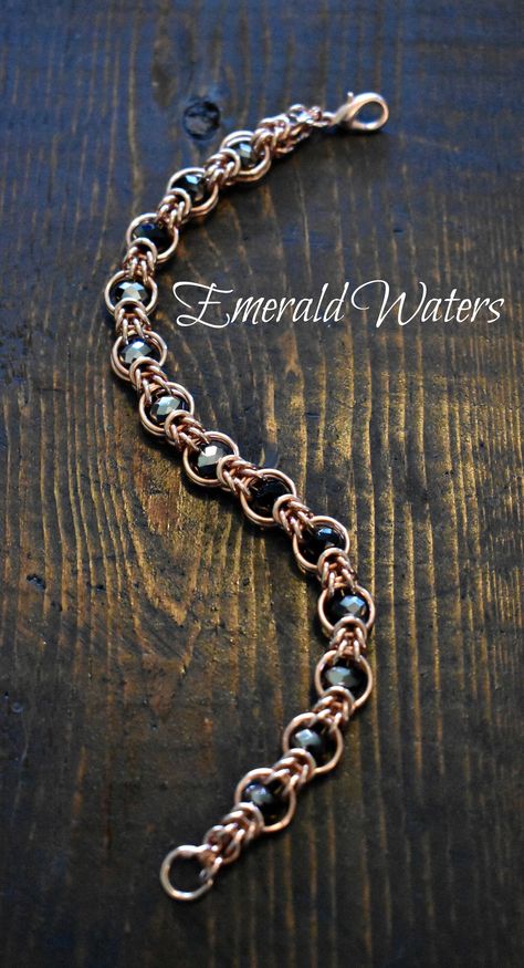 Copper Jewelry Diy, Chainmaille Jewelry Patterns, Handmade Copper Bracelet, Celtic Knot Jewelry, Chainmaille Jewelry, Chainmail Bracelet, Greenville Nc, Chainmail Jewelry, Chainmaille Bracelet