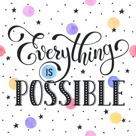 Everithing is possible | Premium Vector #Freepik #vector #watercolor #heart #love #hand Quotes For Shirts, Mom Challenge, Bullet Journal Banner, Vector Quotes, Paper Background Design, Love Hand, Hand Lettering Quotes, Watercolor Heart, Everything Is Possible