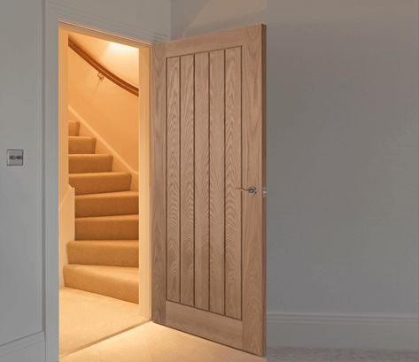 Bungalow Decor, Internal Oak Doors, Stairs Hallway, Interior Door Styles, Internal Glass Doors, Folding Glass Doors, Stylish Doors, Cavity Wall, Pocket Door Hardware