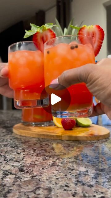 Tamika Gaskins on Instagram: "Thank you all for your votes in round ONE of the March Madness cocktail competition. Appreciate you so much!! 

I made it to round TWO and Im sharing my rum punch. 

Rum Punch Recipe 
Strawberries
Limes
Oranges
32 oz of juice (OJ, Pineapple, Guava, Mango are my preference but use the juice that you like, here I used 8 oz each, traditionally its OJ and Pineapple)
6 oz of Wrays
6 oz of Spiced Rum
4oz of grenadine
Handful of allspice
Pour over ice  and enjoy! 

Please drink responsibly!

#cocktailrecipes #weekendvibes #rumpunch #wrayandnephew #rumcocktails #rum" Rum Punch Recipe, Cocktail Competition, Rum Punch Recipes, Pineapple Guava, Dinner Party Decorations, Strawberry Lime, Drink Responsibly, Punch Recipe, Rum Cocktails