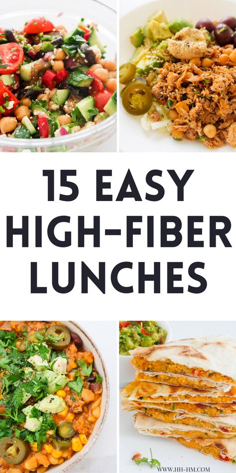 High Fibre Lunches, High Fiber Meal Plan, Fiber Diet, High Fiber Diet, Fiber Rich Foods, High Fiber Foods, Low Fat Diets, Fiber Foods, High Fiber