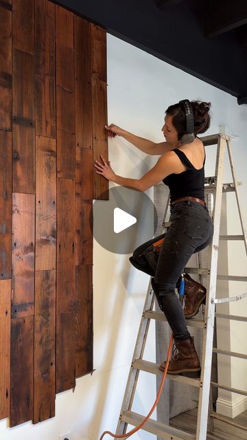 Jacqui  |  The Woodress on Instagram: "Reclaimed redwood wall install for @ethossantacruz back in March 🛠️ This wood wall is the first thing you see when you walk into the store. The large wall anchors the space while also adding a warmth to the white-walled open-floor refillery store. It’s a beaut! ✨  #woodwall #reclaimedredwood #woodworker #smallbusiness" Wall Opening, Wall Anchors, Open Floor, Large Wall, White Walls, Wood Wall, Flooring, White, Interior Design