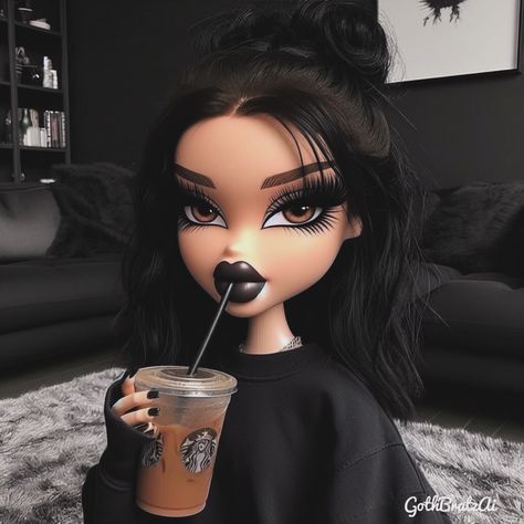 Black Bratz Doll, Alternative Aesthetic, Brat Doll, Jelly Wallpaper, Monster High Pictures, Disney Princess Artwork, Whatsapp Profile Picture, Cartoon Character Tattoos, Doll Aesthetic