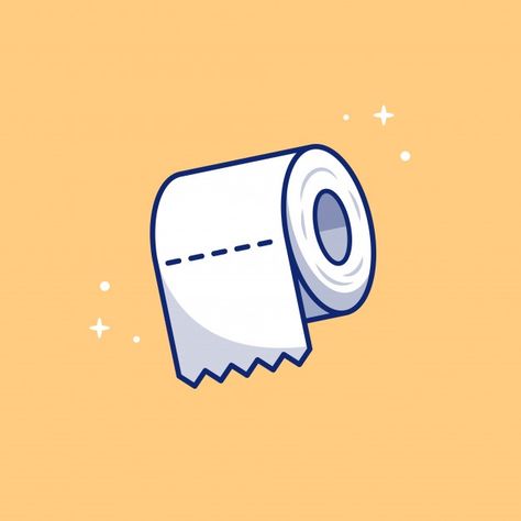 Toilet tissue paper roll icon illustra... | Premium Vector #Freepik #vector #paper #cartoon #toilet #illustration Toilet Illustration, Sorry Sticker, How To Draw Anything, Instagram Design Layout, Tissue Paper Roll, Paper Vector, Medical Icon, Cloud Vector, City Cartoon