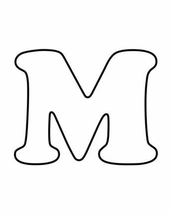 Letter M Crafts, Block Letter Alphabet, Elephant Stencil, Fall Leaves Coloring Pages, Bee Coloring Pages, Abc Coloring Pages, Alphabet Templates, Abc Coloring, Alfabet Letters