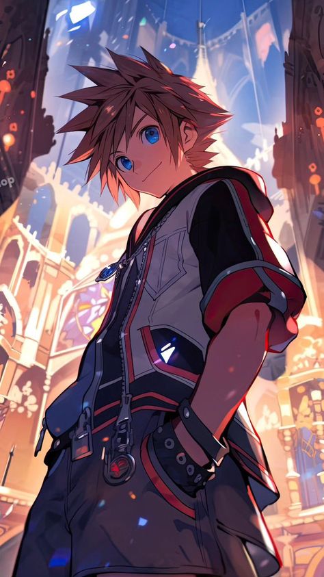 Sora From Kingdom Hearts, Kingdom Hearts Riku Wallpaper, Kingdom Hearts 4 Sora, Kingdom Hearts Aqua Fanart, Kh Wallpaper, Kingdom Hearts Wallpaper Iphone, Kingdom Hearts Crossover, Sora Kh, Kingdom Hearts Hd