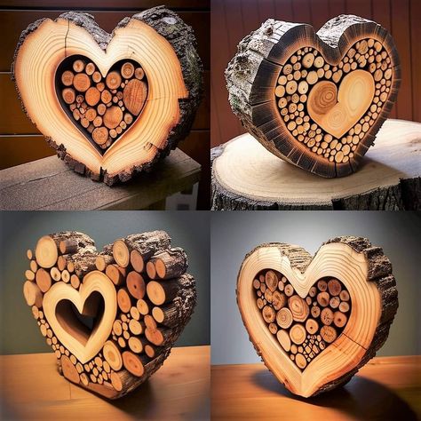 Wood Slice Art Decor, Tre Kunst, Wood Log Crafts, Driftwood Art Diy, Diy Projektit, Wood Slice Art, Wood Art Projects, Scrap Wood Projects, Driftwood Crafts