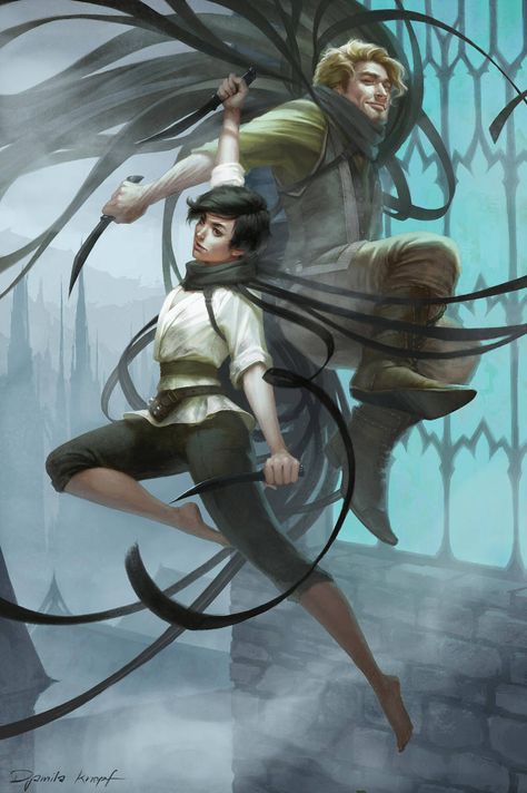 Brandon Sanderson on Twitter: ""Vin and Kelsier" - Djamila Knopf (@djamilaknopf ) #MistbornMonday https://t.co/lYFQZrSLsb… " Mistborn The Final Empire, Brandon Sanderson Mistborn, Mistborn Series, The Way Of Kings, Brandon Sanderson, Fan Book, Hermione Granger, Book Fandoms, Book Characters