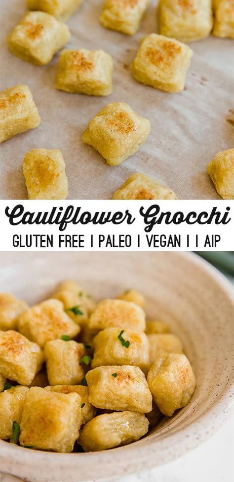 Aip Vegan, Quick Gluten Free Meals, Unbound Wellness, Cauliflower Gnocchi, Gluten Free Gnocchi, Vegetarian Mexican, Gnocchi Recipe, Resep Diet, Gnocchi Recipes