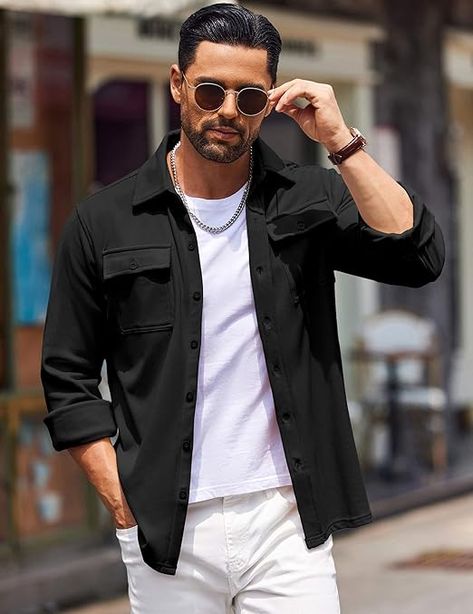 Explore the 2024 trend of men's shackets that offer warmth without compromising style. Pair it with jeans or chinos for a relaxed yet polished look. This shirt jacket is the ultimate men's winter fashion essential, making it a standout choice for every occasion.

#MensFashionStyle #MensOutfit #WinterTrends2024 #COOFANDYShacket #MensWardrobe #WinterOutfits #StylishMensFashion #MensStyle2024 #ButtonDownShirts #ThermalOvershirt Men's Winter Fashion, Stylish Mens Fashion, Mens Winter Fashion, Men's Wardrobe, Men Winter, Fashion Essentials, Polished Look, Shirt Jacket, Winter Outfits