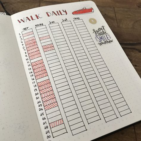 Daily Activity Tracker for Bullet Journal. #Bujo #WalkThisWeight #Daily Bullet Journal Wishlist, Daily Activity Tracker, Bullet Journal Collections, Bullet Journel, Bullet Journal Ideas, Dot Journals, Bullet Journal Writing, Makeup Tricks, Bullet Journal Layout