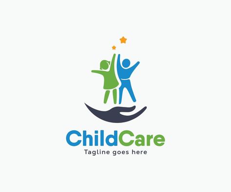 Child Care logo design vector, People Care logo template Daycare Logo Design, Ngo Logo, Study Logo, Child Care Logo, Daycare Logo, 99 Designs, Friendly Logo, Care Logo Design, Children's Clinic