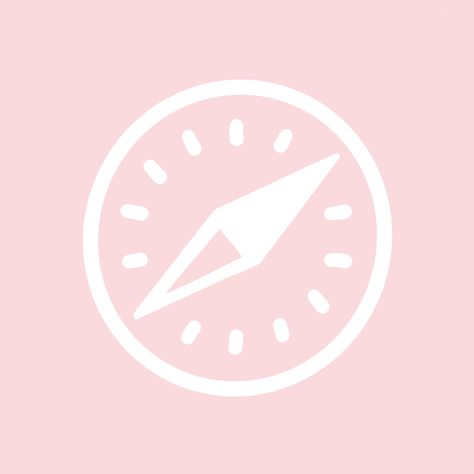 Safari Icon, Kawaii App, Cute Wallpapers For Ipad, Iphone Wallpaper Classy, Pink Icons, Aesthetic Light, Screen Icon, Cute App, Phone Inspiration